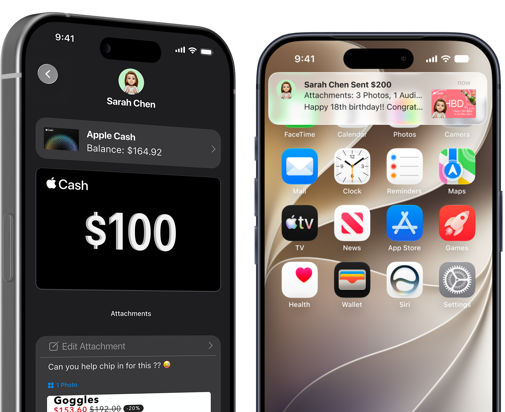 Placeholder mockup screens for feature 2