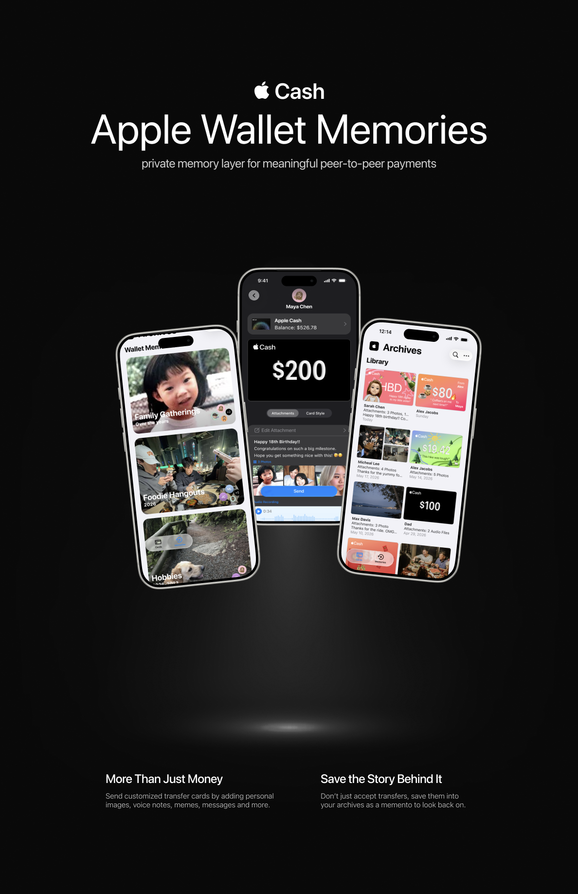 minimalistic apple wallet memories mockup poster