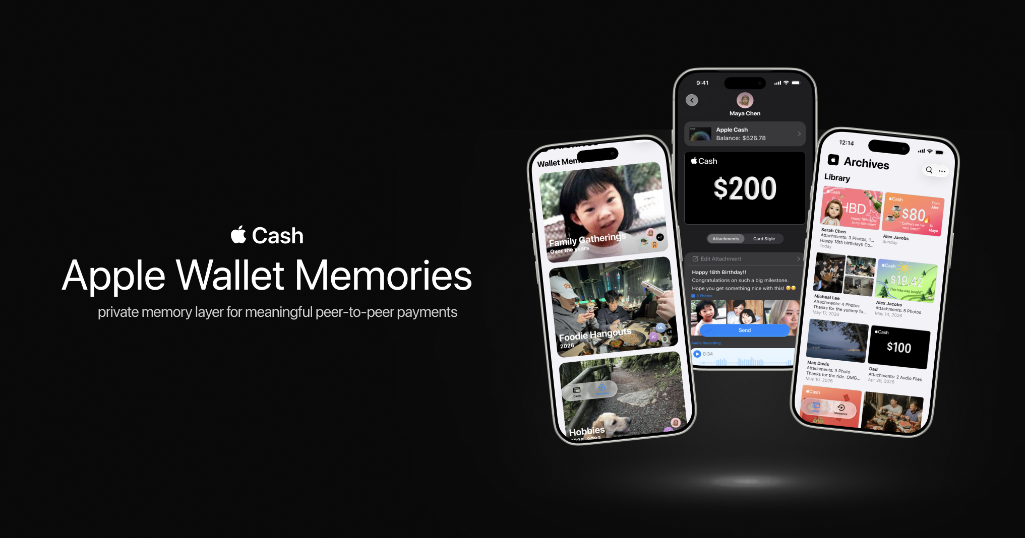 minimalistic apple wallet memories mockup poster